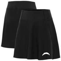 Women's Antigua Black Los Angeles Chargers Chip Skort
