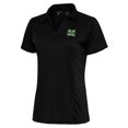 thumbnail image 1 of Women's Antigua Black Marshall Thundering Herd Tribute Polo, 1 of 1