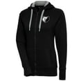 thumbnail image 1 of Women's Antigua  Black Memphis Grizzlies Brushed Metallic Victory Full-Zip Hoodie, 1 of 1