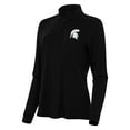 thumbnail image 1 of Women's Antigua Black Michigan State Spartans Intent Quarter-Zip Top, 1 of 1