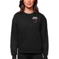 thumbnail image 1 of Women's Antigua Black Montana Grizzlies Logo Victory Crewneck Pullover Sweatshirt, 1 of 1