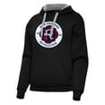 thumbnail image 1 of Women's Antigua Black New England Revolution Victory Pullover Hoodie, 1 of 1