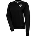 thumbnail image 1 of Women's Antigua  Black New York Knicks Brushed Metallic Victory Pullover Sweatshirt, 1 of 1