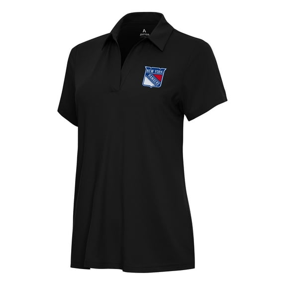Women's Antigua Black New York Rangers Era Polo