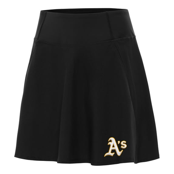 Women's Antigua Black Athletics Chip Skort