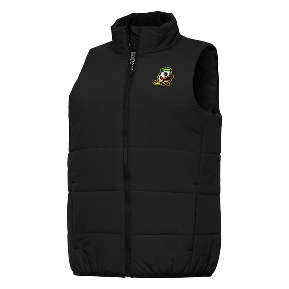 Women's Antigua Black Oregon Ducks Experience Full-Zip Vest