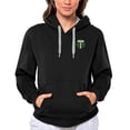 thumbnail image 1 of Women's Antigua Black Portland Timbers Team Logo Victory Pullover Hoodie, 1 of 1