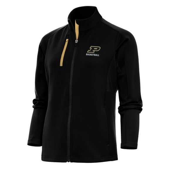 Women's Antigua Black Purdue Boilermakers Basketball Generation Full-Zip Jacket