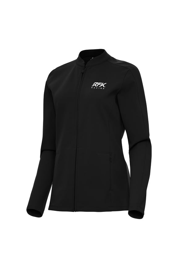 Women's-Antigua Black Roush Fenway Keselowski Racing Regard Full-Zip Jacket