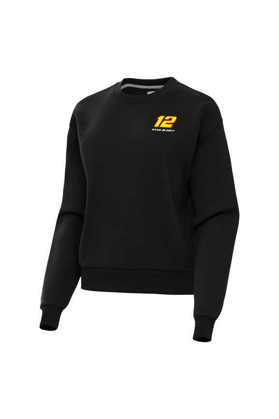 Women's Antigua  Black Ryan Blaney-Victory Pullover Sweatshirt