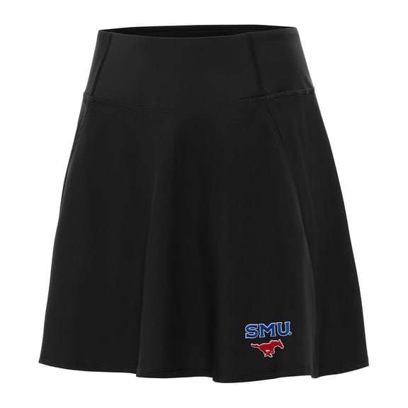 Women's Antigua Black SMU Mustangs Chip Skort