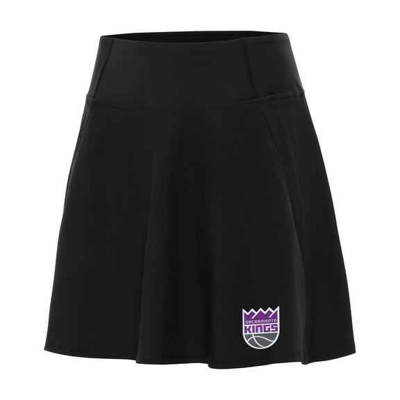 Women's Antigua Black Sacramento Kings Chip Skort