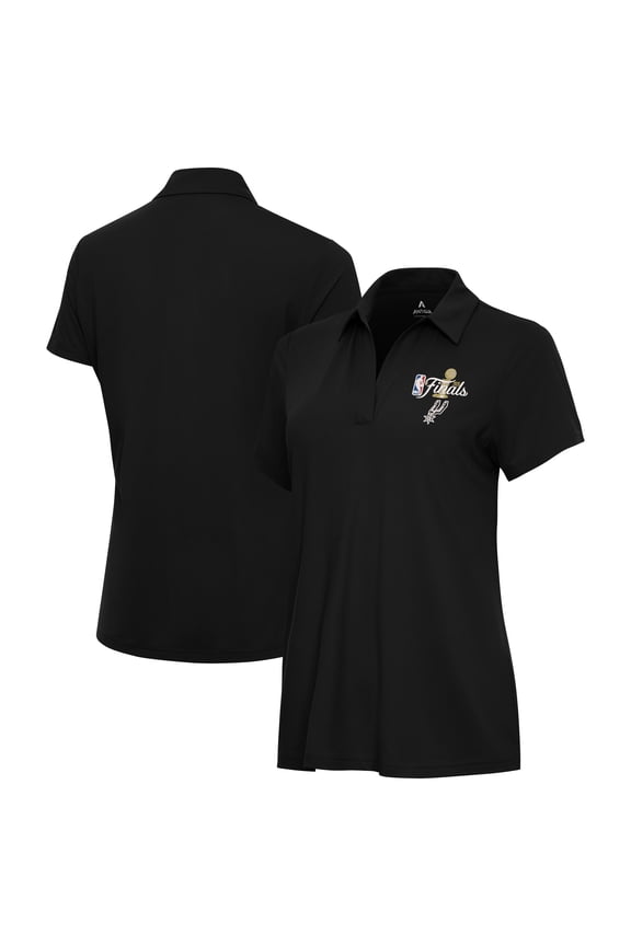 Women's Antigua  Black San Antonio Spurs 2026 NBA Finals Era Polo