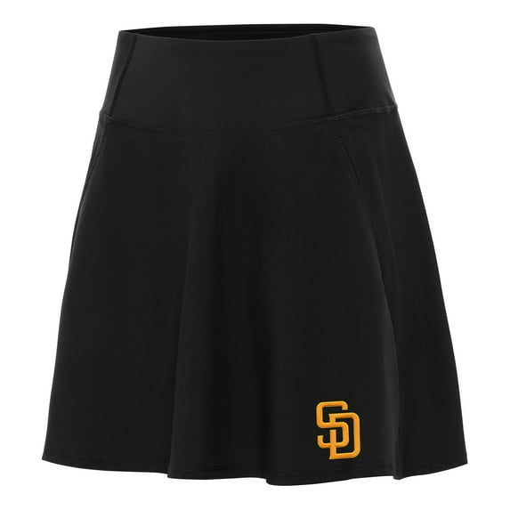 Women's Antigua Black San Diego Padres Chip Skort