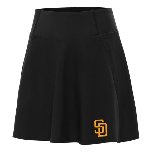 Women's Antigua Black San Diego Padres Chip Skort