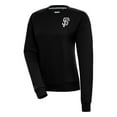 thumbnail image 1 of Women's Antigua  Black San Francisco Giants Brushed Metallic Victory Pullover Sweatshirt, 1 of 1