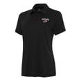 thumbnail image 1 of Women's Antigua Black Southern Illinois Salukis Reprocess Polo, 1 of 1