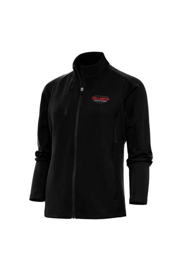 Women's Antigua Black Talladega Superspeedway Generation Full-Zip Jacket