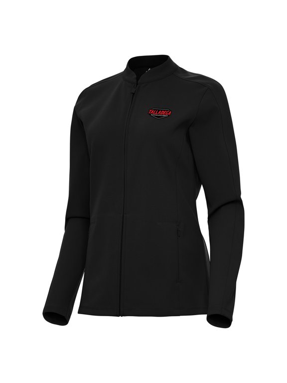 Women's-Antigua Black Talladega Superspeedway Regard Full-Zip Jacket