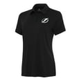 thumbnail image 1 of Women's Antigua Black Tampa Bay Lightning Reprocess Polo, 1 of 1
