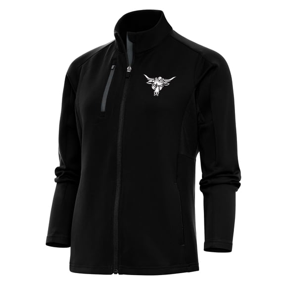 Women's Antigua Black The Rock Generation Full-Zip Jacket
