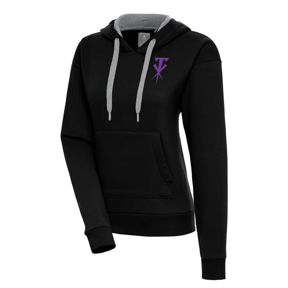Women's Antigua Black The Undertaker Victory Pullover Hoodie