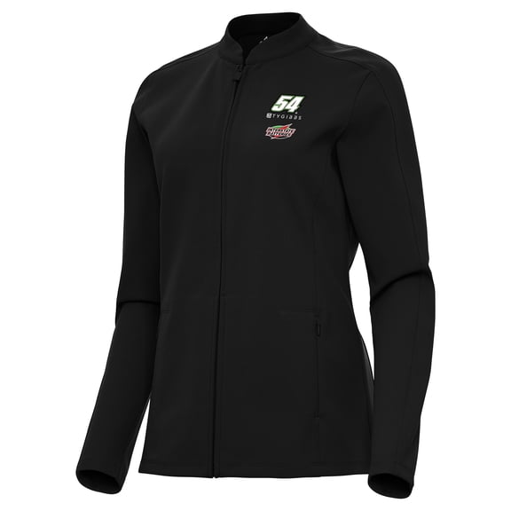 Women's Antigua Black Ty Gibbs Regard Full-Zip Jacket