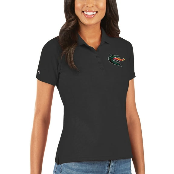 Women's Antigua Black UAB Blazers Legacy Pique Polo