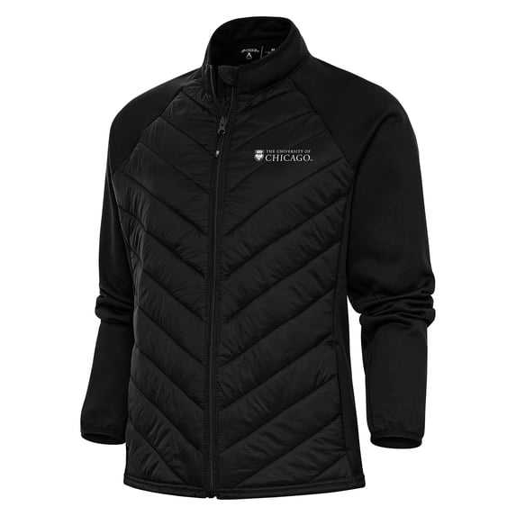Women's Antigua Black UChicago Maroons Altitude Full-Zip Jacket