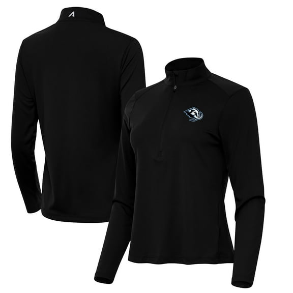 Women's Antigua Black Utah Mammoth Tribute Half-Zip Pullover