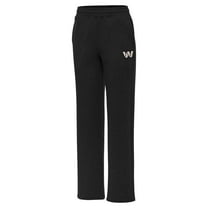 Women's Antigua Black Washington Commanders Brushed Carbon Victory Sweatpants