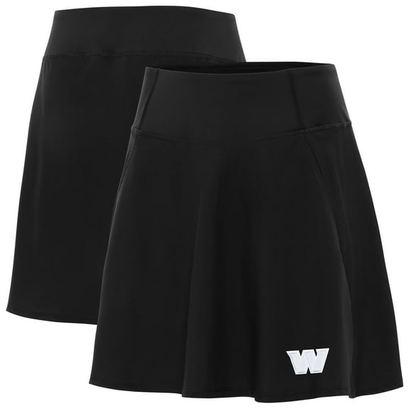 Women's Antigua Black Washington Commanders Chip Skort