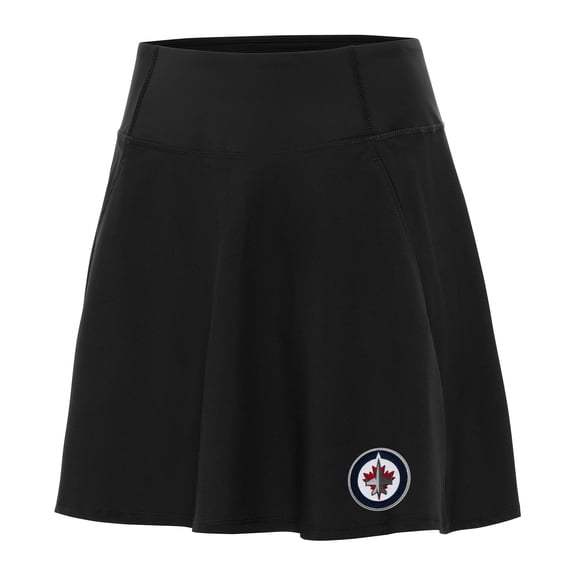 Women's Antigua Black Winnipeg Jets Chip Skort