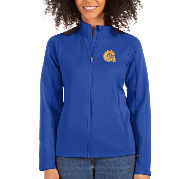 Women's Antigua Blue Albany State Golden Rams Generation Full-Zip Jacket