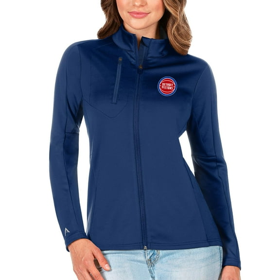 Women's Antigua Blue Detroit Pistons Generation Full-Zip Jacket