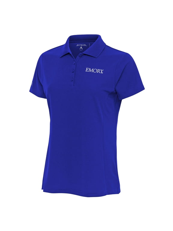 Women's Antigua Blue Emory Eagles Legacy Pique Polo