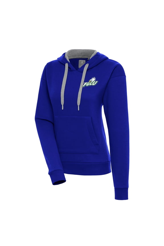 Women's Antigua Blue Florida Gulf Coast Eagles Victory Pullover Hoodie