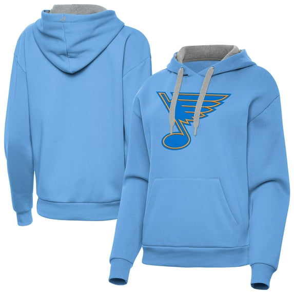 Women's Antigua Blue St. Louis Blues Victory Pullover Hoodie