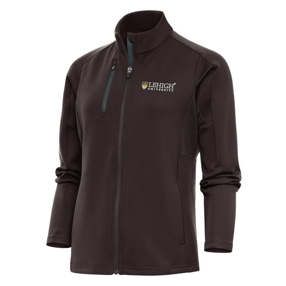 Women's Antigua Brown Lehigh Mountain Hawks Generation Full-Zip Jacket