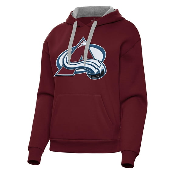 Women's Antigua Burgundy Colorado Avalanche Victory Pullover Hoodie