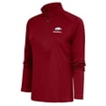 thumbnail image 1 of Women's Antigua  Cardinal Arkansas Razorbacks Baseball Tribute Half-Zip Pullover Top, 1 of 1