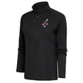 thumbnail image 1 of Women's Antigua Charcoal Birmingham Black Barons Tribute Half-Zip Pullover Top, 1 of 1