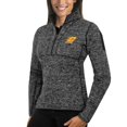 thumbnail image 1 of Women's Antigua Charcoal Central Michigan Chippewas Fortune 1/2-Zip Pullover Sweater, 1 of 1