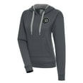 thumbnail image 1 of Women's Antigua  Charcoal Chicago Cubs Brushed Metallic Victory Pullover Hoodie, 1 of 1