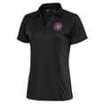 thumbnail image 1 of Women's Antigua Charcoal Chicago Cubs Logo Tribute Polo, 1 of 1