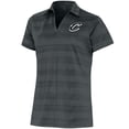 thumbnail image 1 of Women's Antigua  Charcoal Cleveland Cavaliers Brushed Metallic Compass Polo, 1 of 1