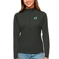 thumbnail image 1 of Women's Antigua Charcoal Dallas Stars Tribute Quarter-Zip Pullover Top, 1 of 1