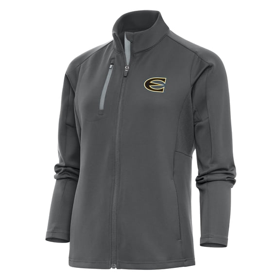 Women's Antigua Charcoal Emporia State Hornets Generation Full-Zip Jacket