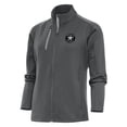 thumbnail image 1 of Women's Antigua  Charcoal Houston Astros Brushed Metallic Generation Full-Zip Jacket, 1 of 1