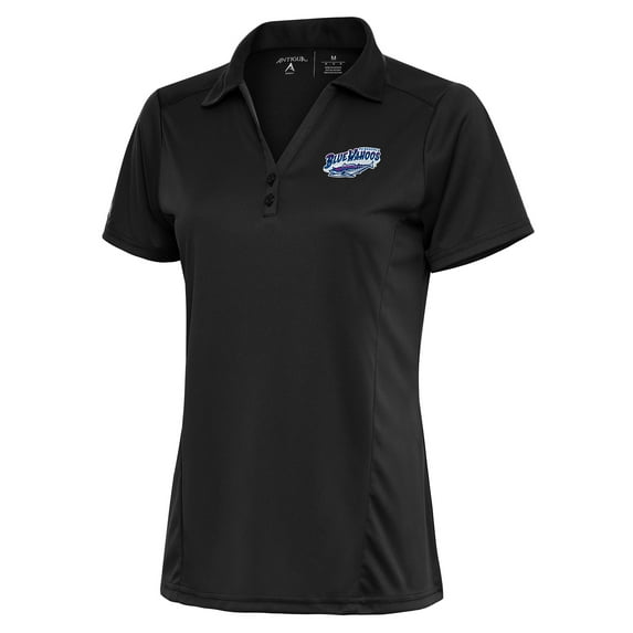 Women's Antigua Charcoal Pensacola Blue Wahoos Tribute Polo